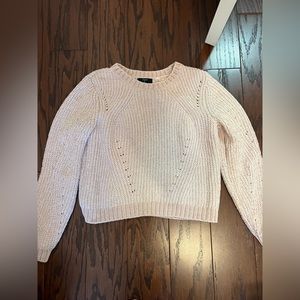 Baby pink cropped sweater.